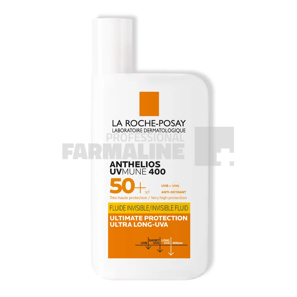 La Roche Posay Anthelios UVMUNE fluid invizibil fara parfum  SPF 50 50 ml