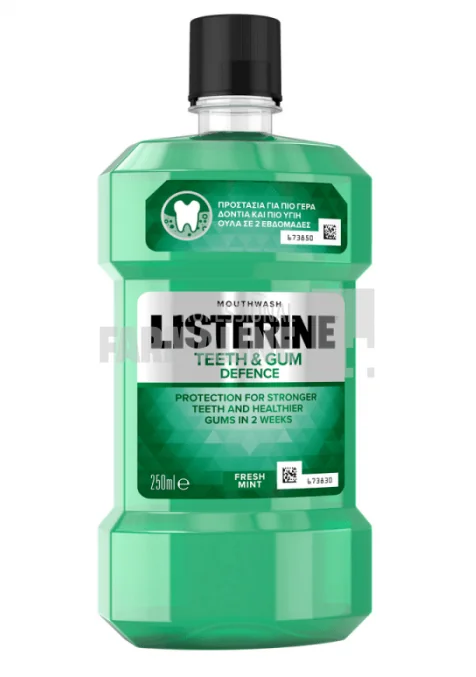 Listerine Teeth & Gum Defence Fresh Mint  Apa de gura 250 ml