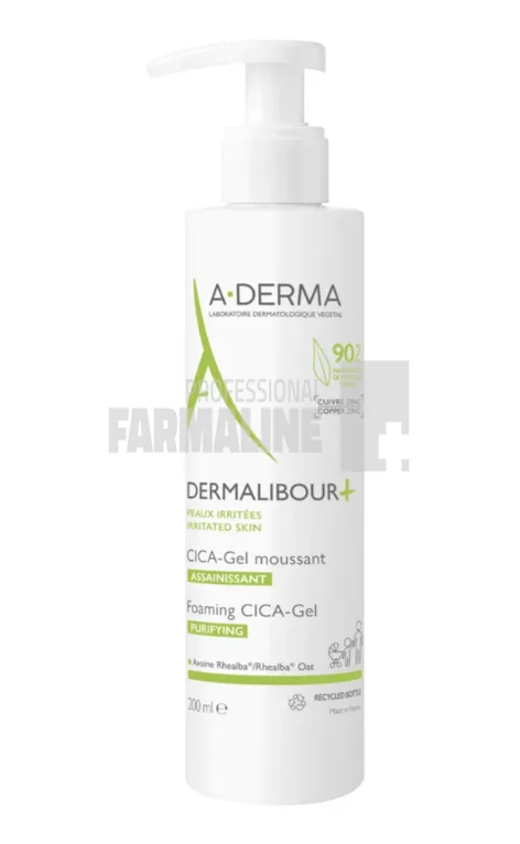 A-Derma Dermalibour+ Cica gel spumant 200 ml