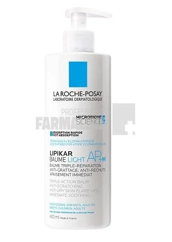 La Roche Posay Lipikar Balsam Light AP+M  cu tripla actiune 400 ml