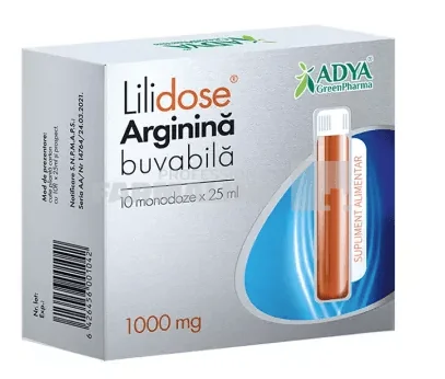 Lilidose arginina buvabila 1000 mg 10 monodoze