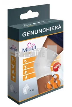 Minut Sport genunchiera alba L 2 bucati