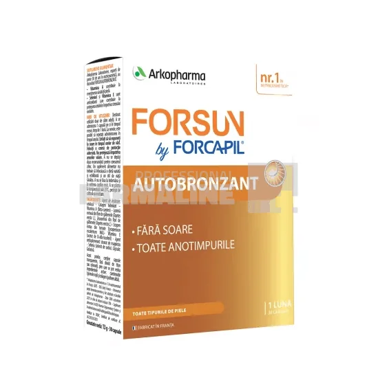 Arkopharma Forcapil  Forsun Autobronzant 30 capsule