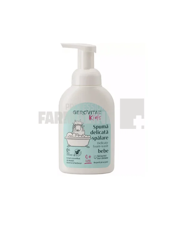 Gerovital Kids Spuma delicata spalare bebe 300 ml