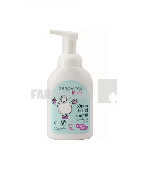 Gerovital Kids Sapun lichid spuma Berry Party 300 ml