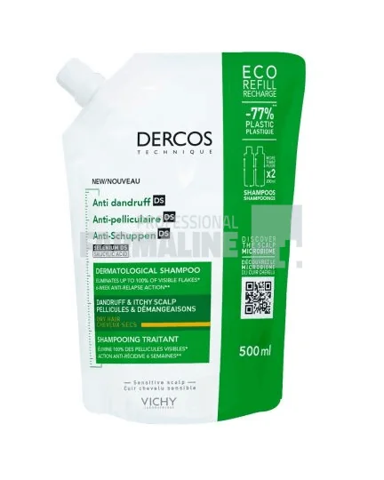 Vichy Dercos Sampon antimatreata par uscat 500 ml