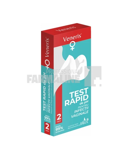 Veneris Test rapid de pH pentru infectii vaginale 2 bucati