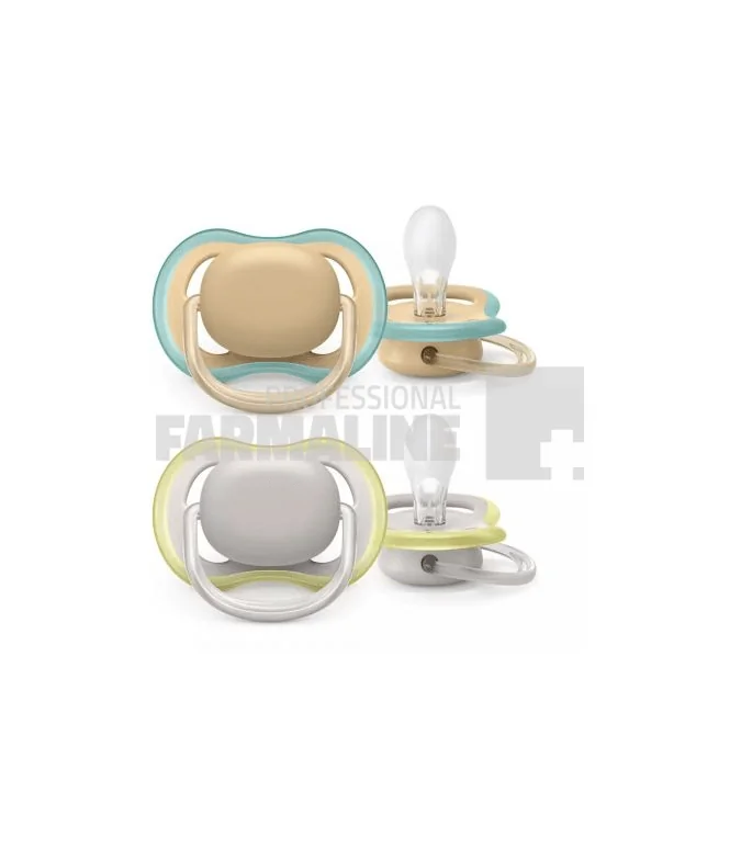 Avent SCF085/15 Suzete Ultra Air 0 - 6 luni neutre 2 bucati