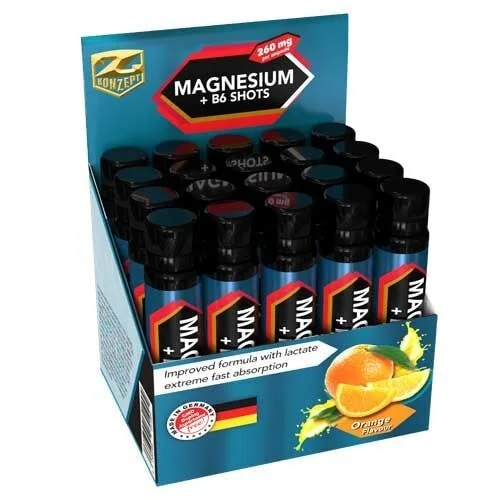 Magneziu + B6 Shots 25 ml 20 fiole