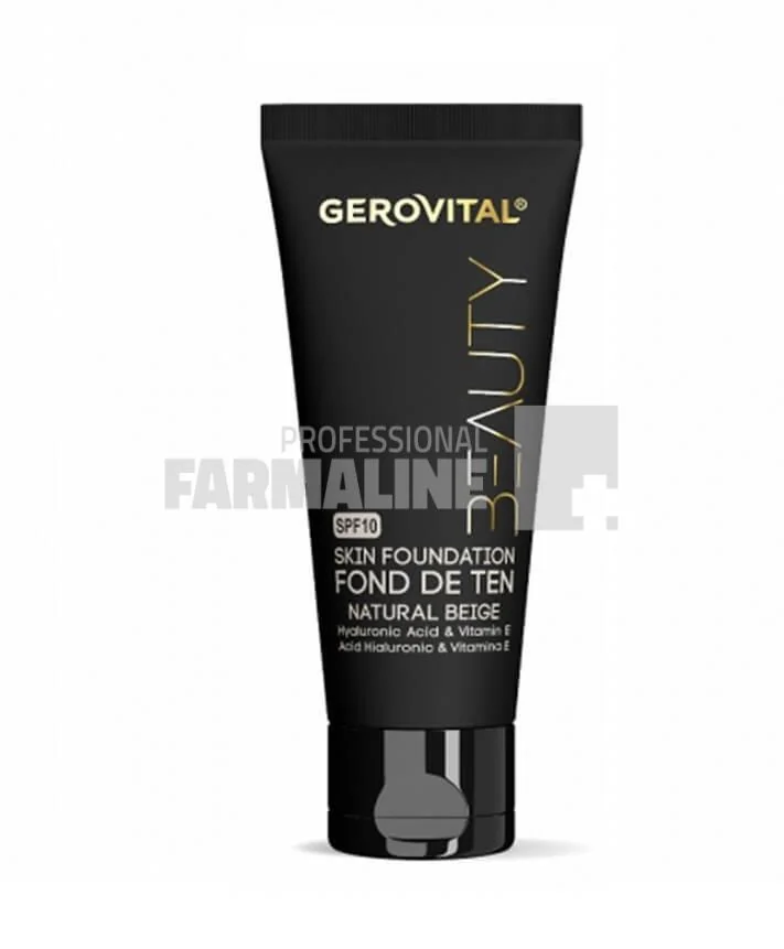 Gerovital Beauty Fond de ten Natural Beige SPF10  30 ml