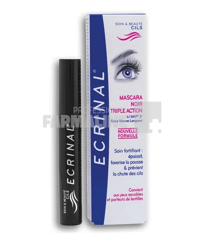 Asepta Ecrinal Mascara negru cu tripla actiune 7 ml