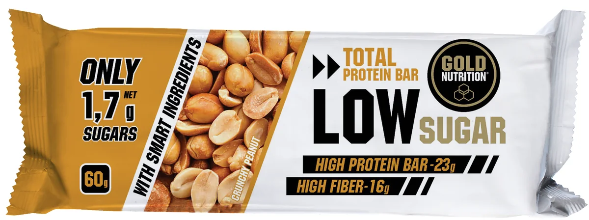 Gold Nutrition Protein bar low sugar alune 60 gr