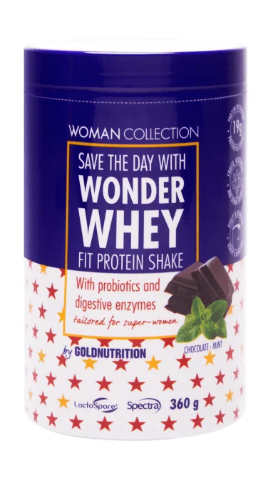 Gold Nutrition Woman Collection Wonder Whey ciocolata si menta 360 g