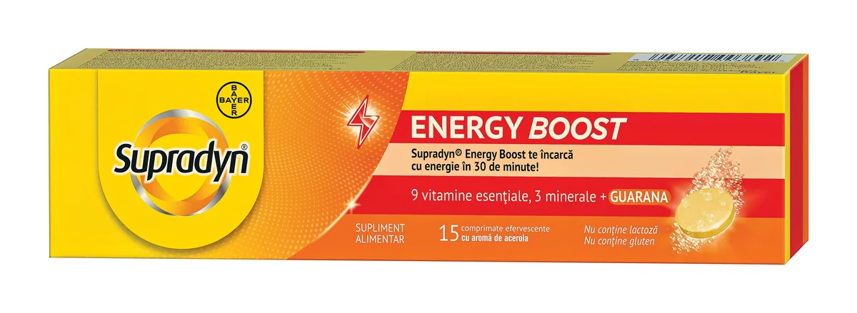 Supradyn Energy Boost 15 comprimate efervescente