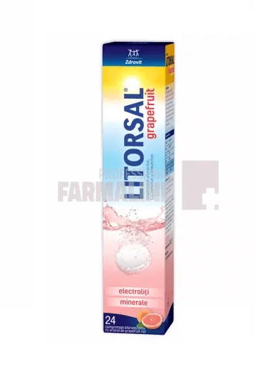 Litorsal Electroliti cu aroma de grapefruit 24 comprimate efervescente
