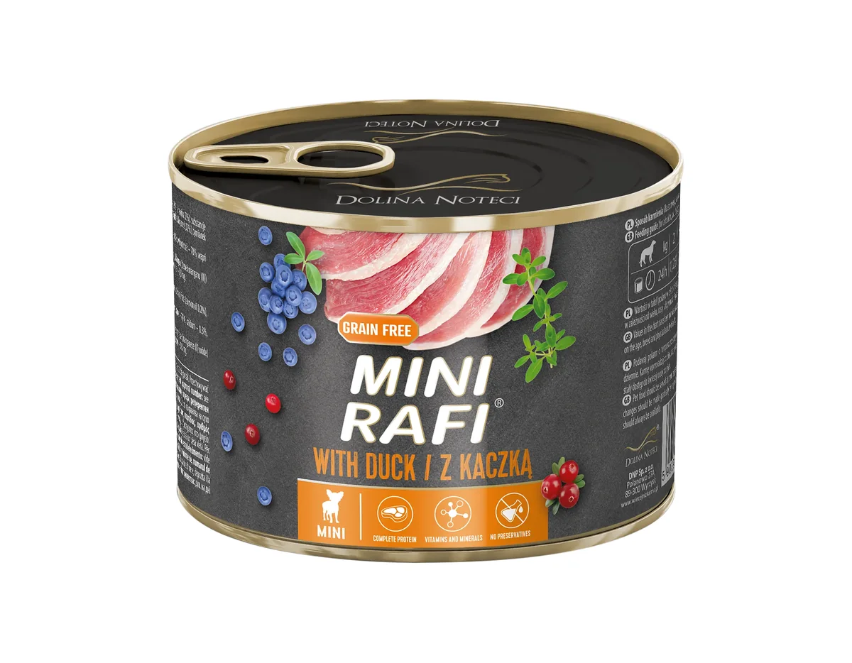 Hrana Umeda Caini, Rafi Dog, Adult Mini, Rata, 185 g