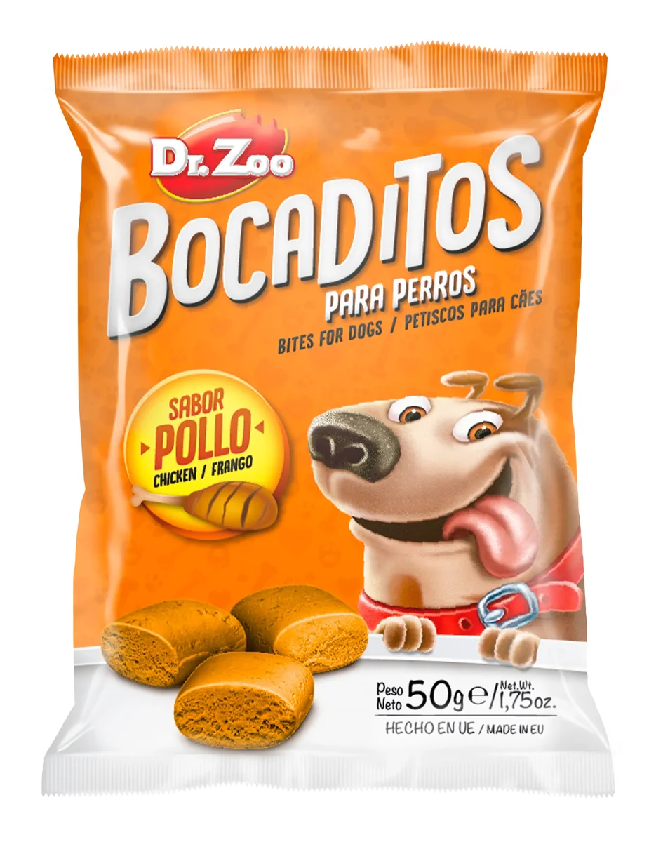 Dr Zoo Bocaditos, recompense caini, Pui, 50 g
