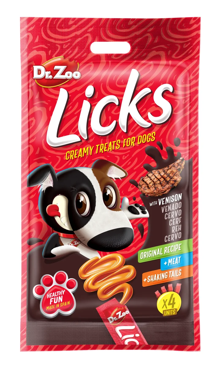 Dr Zoo Licks, recompense caini, Vanat, 4x15 g