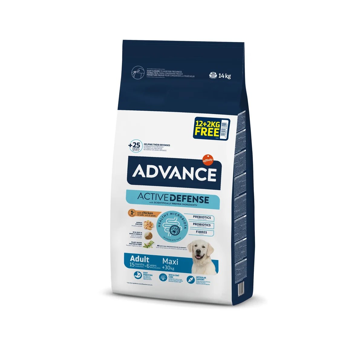 Advance Dog Maxi Adult, 12+2 kg