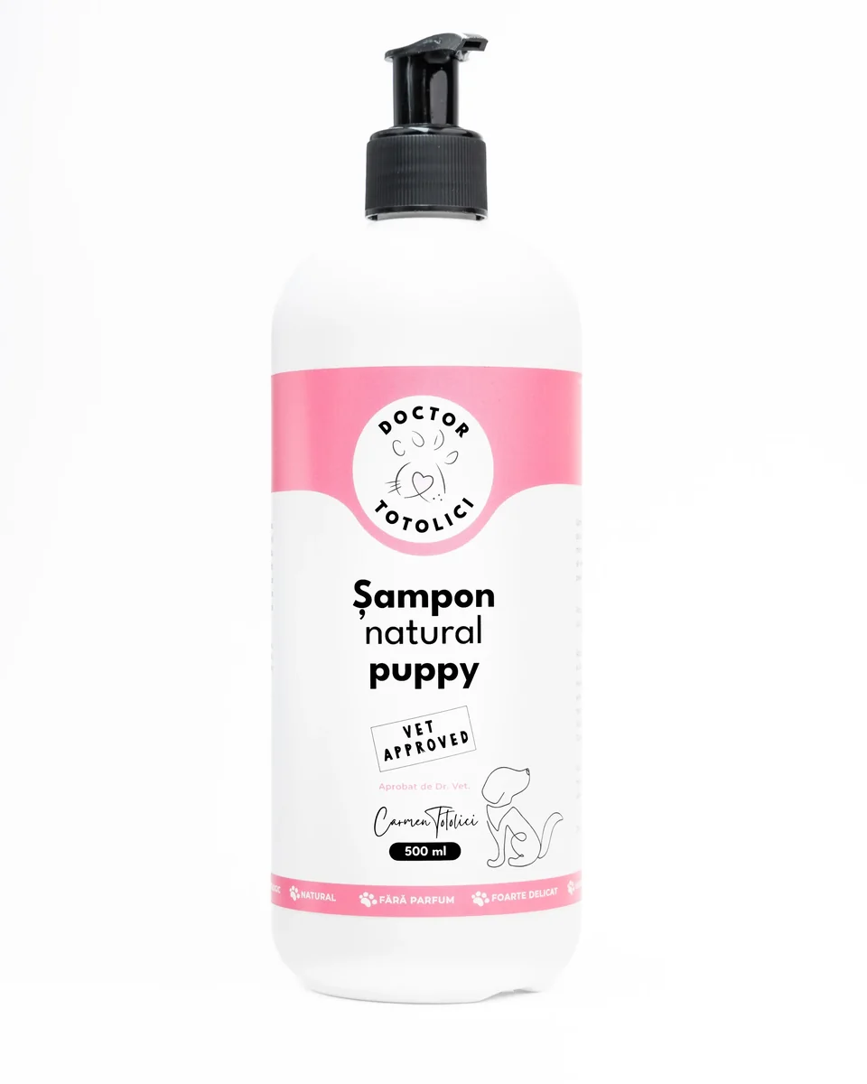 Sampon natural puppy Doctor Totolici, 500 ml