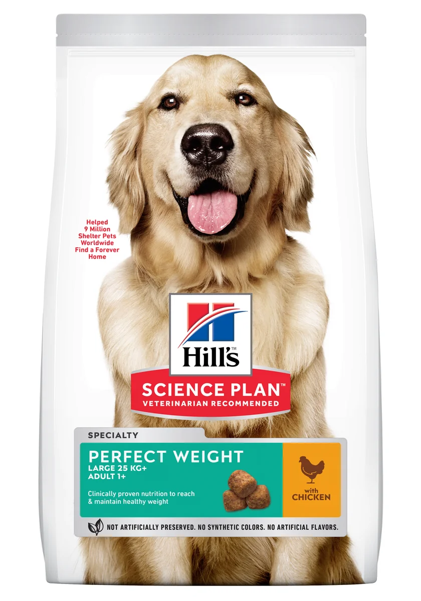 Hill's Science Plan Canine Adult Perfect Weight Large Breed Chicken, 12 kg