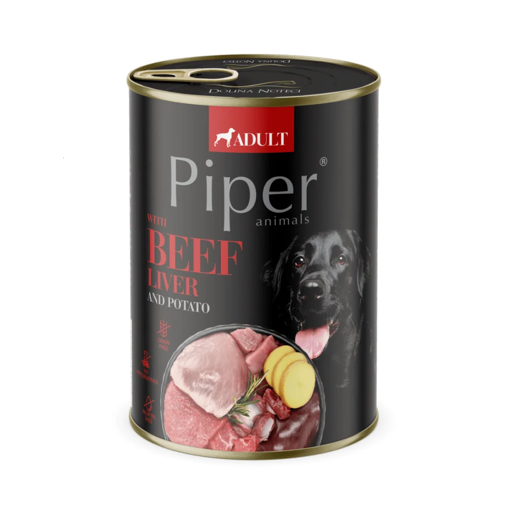 Piper Adult Dog, Ficat de Vita si Cartofi, 400 g
