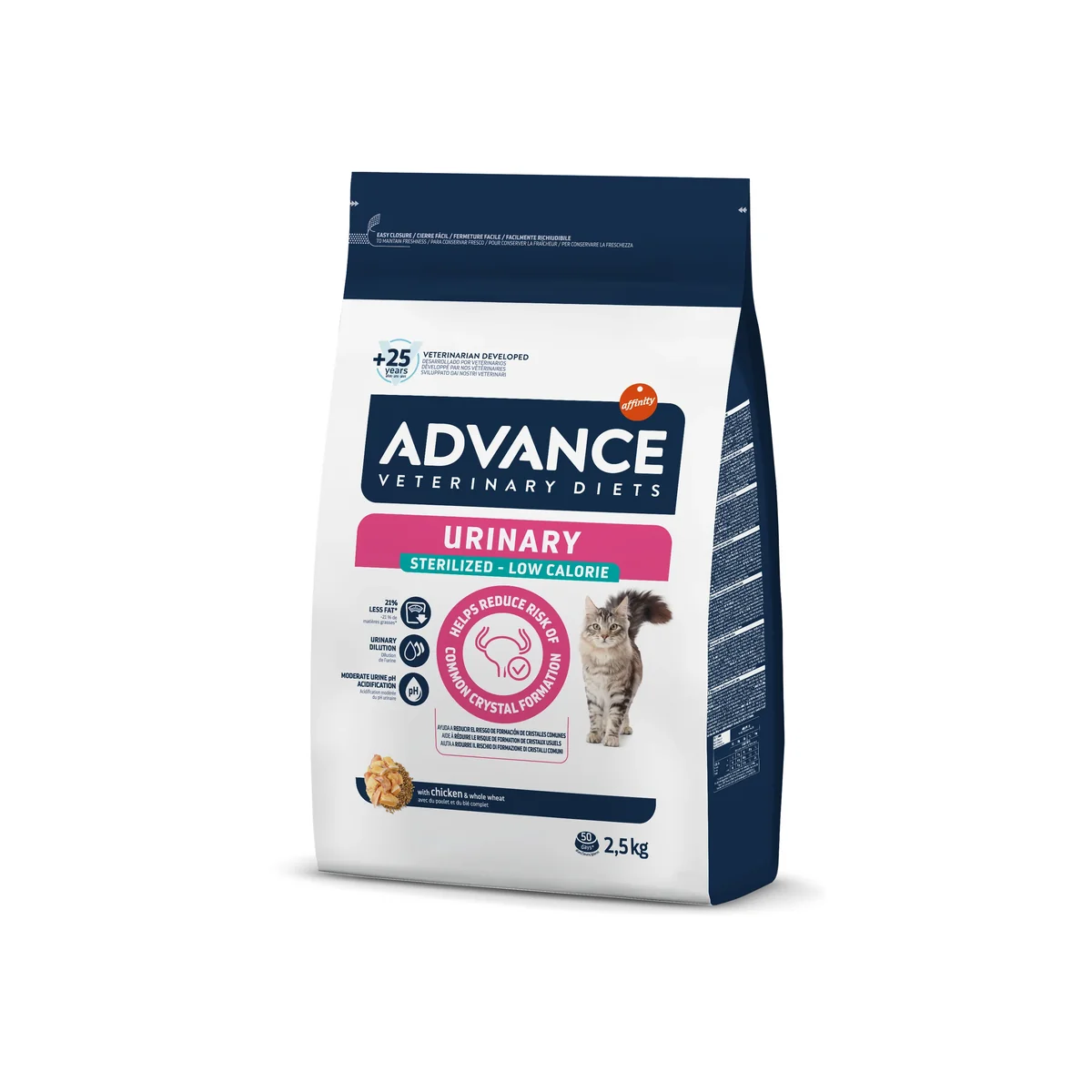 Advance Veterinary Diets Cat Urinary Sterilised Low Calorie, 2.5 kg
