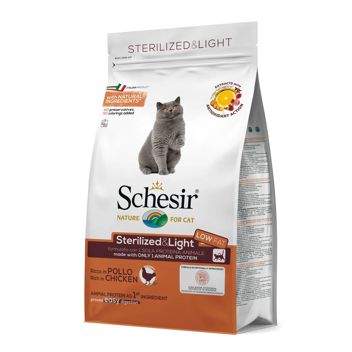 Hrana uscata pisici, Schesir Cat Sterilized si Light Pui, 10 kg