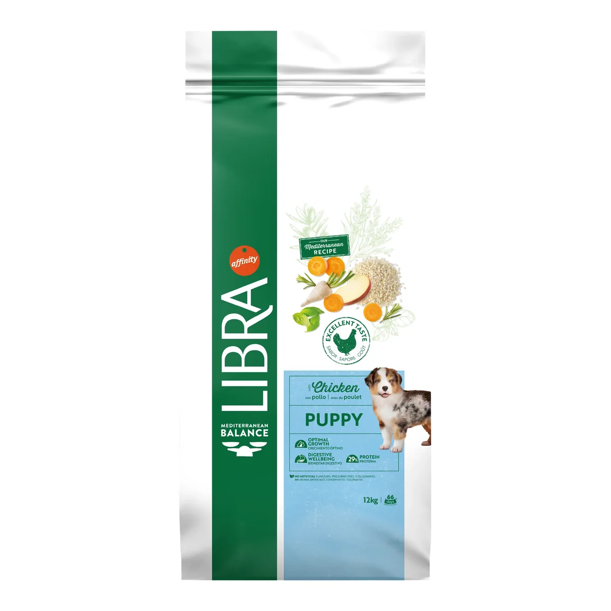 Hrana Uscata Catei, Libra Dog Puppy Medium-Maxi, Pui, 12 kg