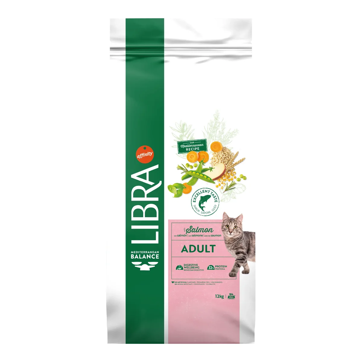 Hrana Uscata Pisici Adulte, Libra Cat Adult, Somon, 12 kg