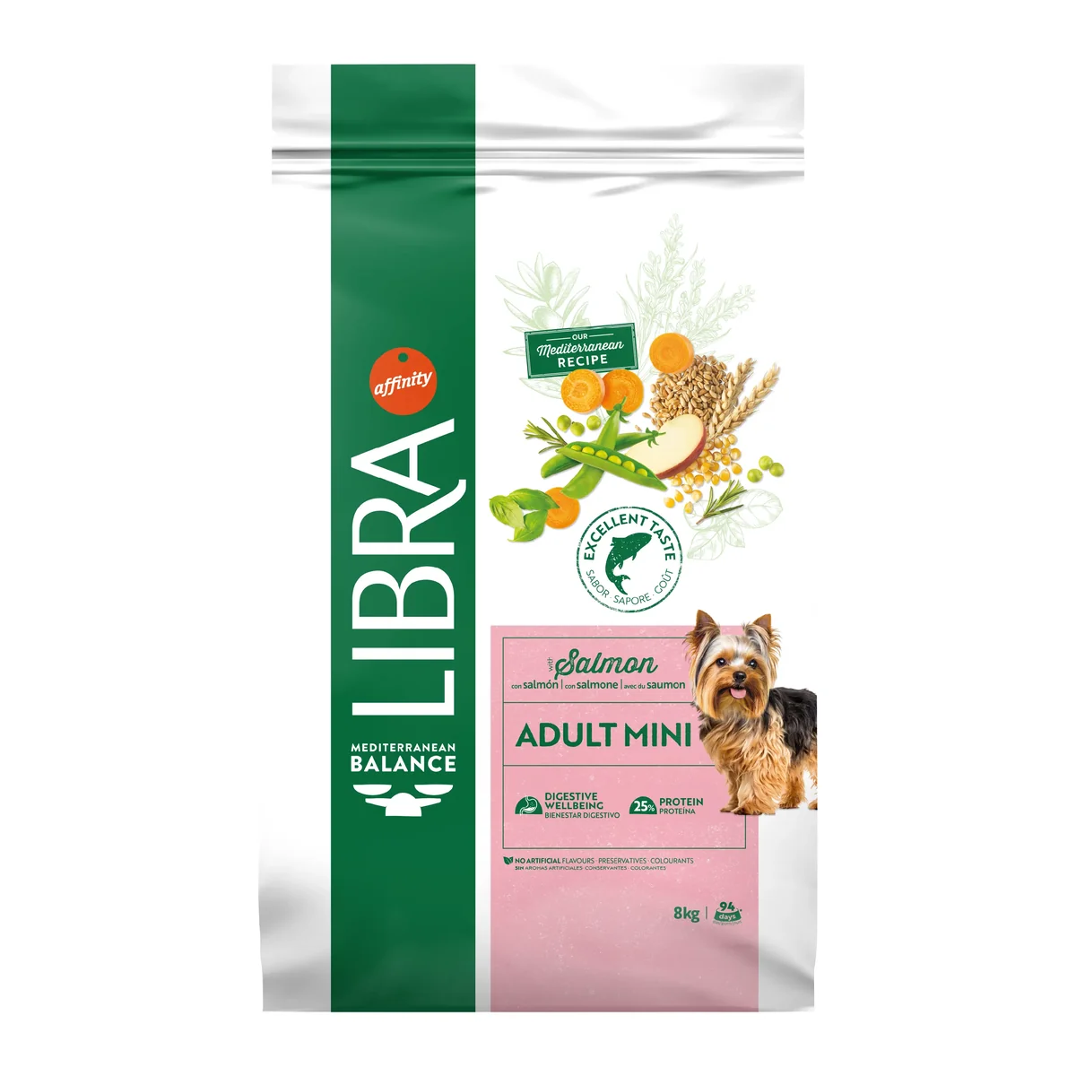 Hrana Uscata Caini Adulti, Libra Dog Adult Mini, Somon, 8 kg