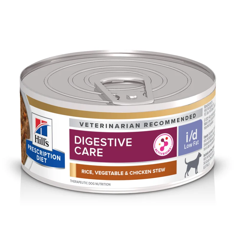 Hill's Prescription Diet Canine I/D Low Fat Chicken & Vegetables Stew, 156 g