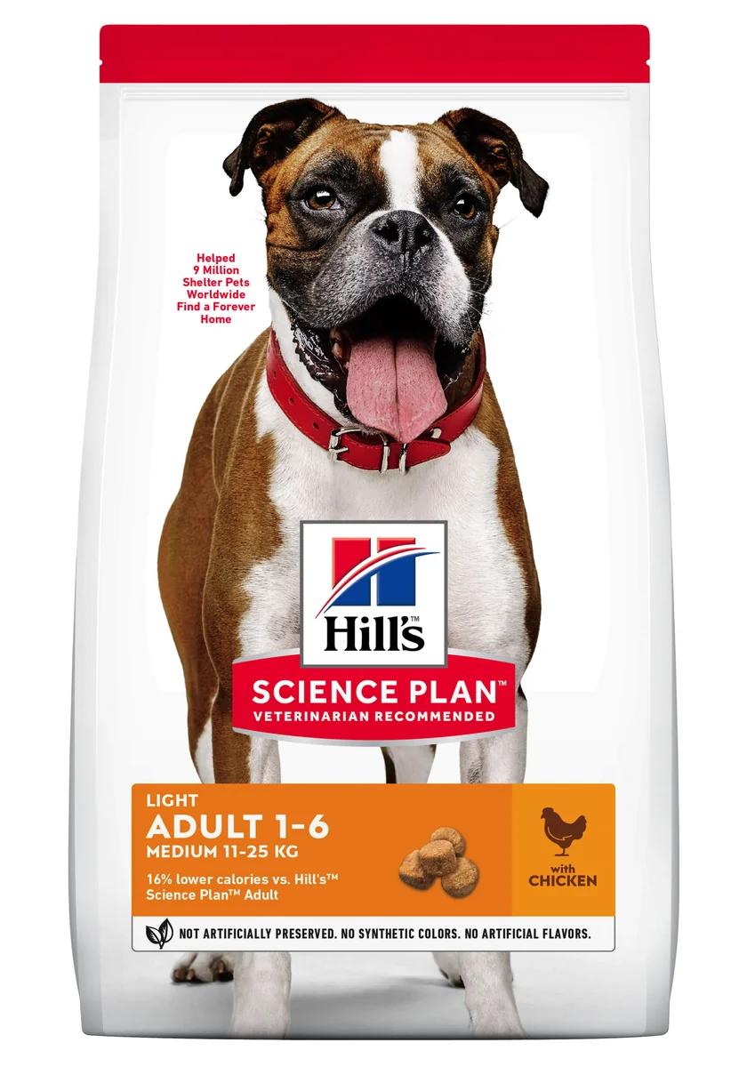 Hill's Science Plan Canine Adult Light Medium Chicken, 14 kg