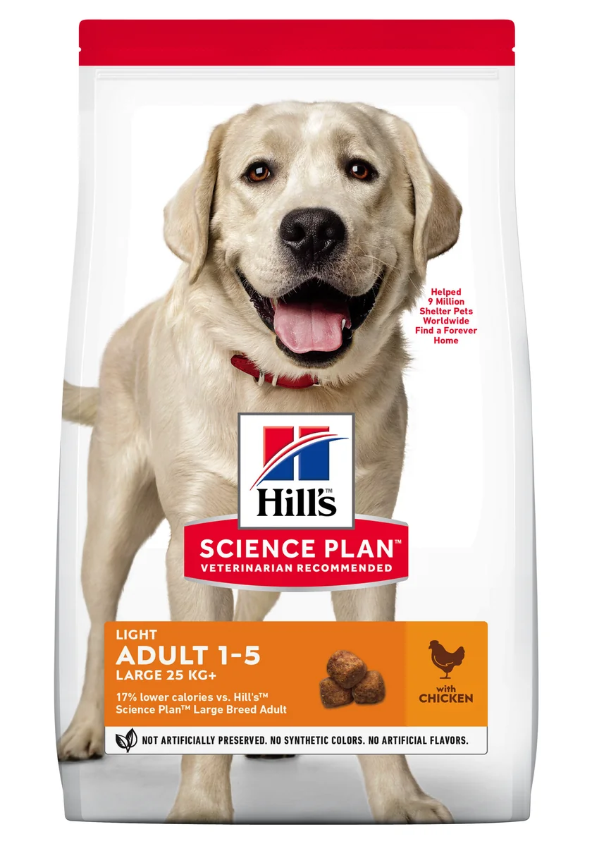 Hill's Science Plan Canine Adult Light Large Breed Chicken, 14 kg