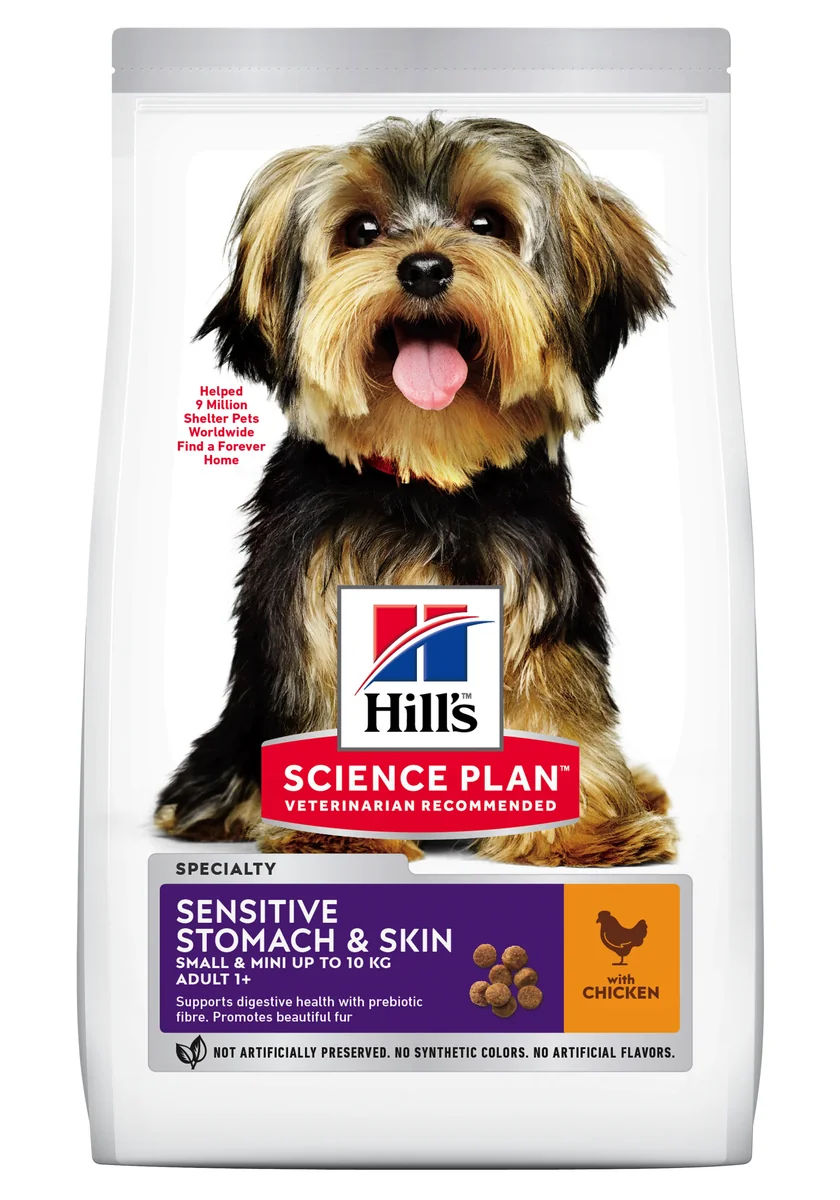 Hill's Science Plan Canine Adult Small and Mini Sensitive Stomach and Skin Chicken, 1.5 kg