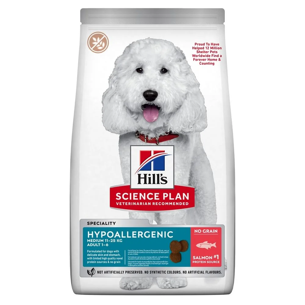 Hill's Science Plan Canine Hypoallergenic Medium Adult Salmon, 2.5 kg