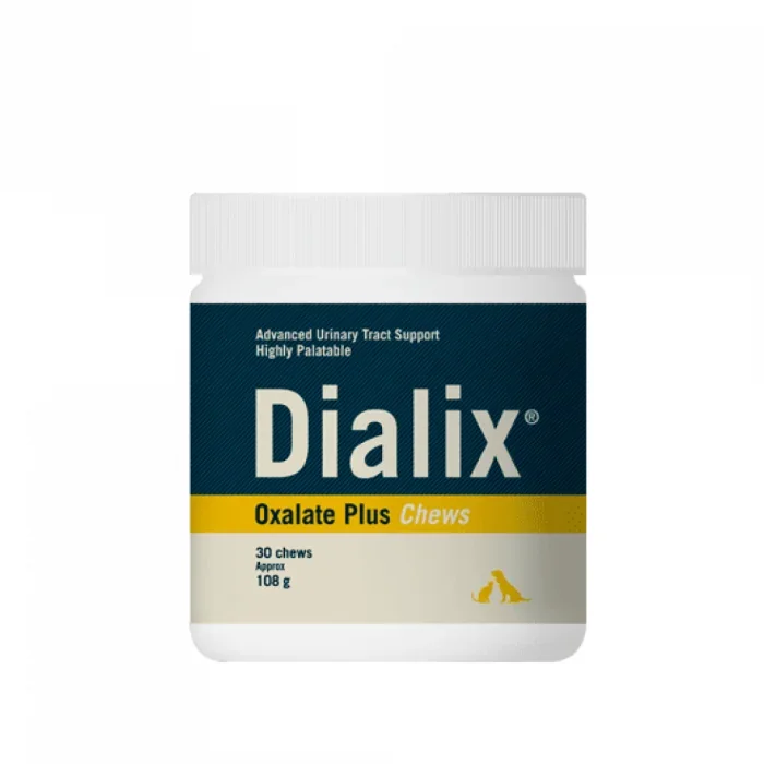 Supliment dietetic pentru gestionarea urolitilor de oxalat, cistina si urati, Dialix Oxalate Plus, Vetnova, 30 chews