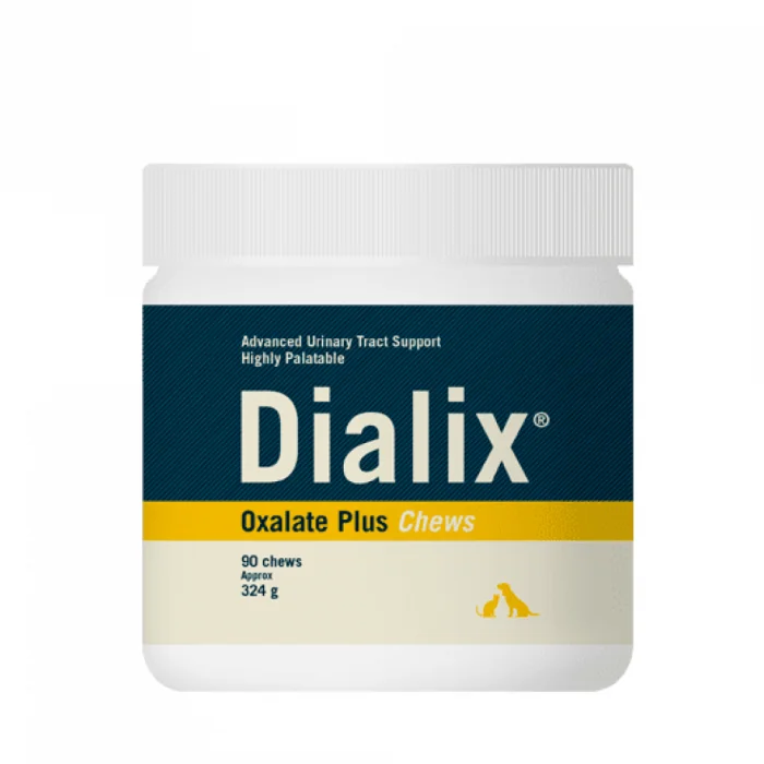 Supliment dietetic pentru gestionarea urolitilor de oxalat, cistina si urati, Dialix Oxalate Plus, Vetnova, 90 chews