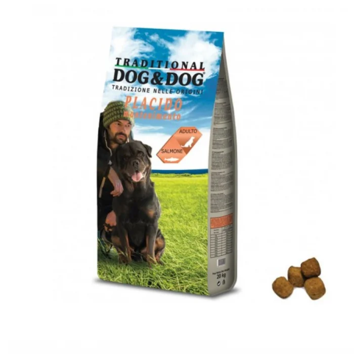Hrana uscata caini DogDog Expert Traditional cu Somon Placido 10kg