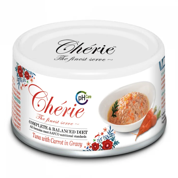 Cherie Adult Urinary Cat Ton cu Morcovi in Sos 80 g