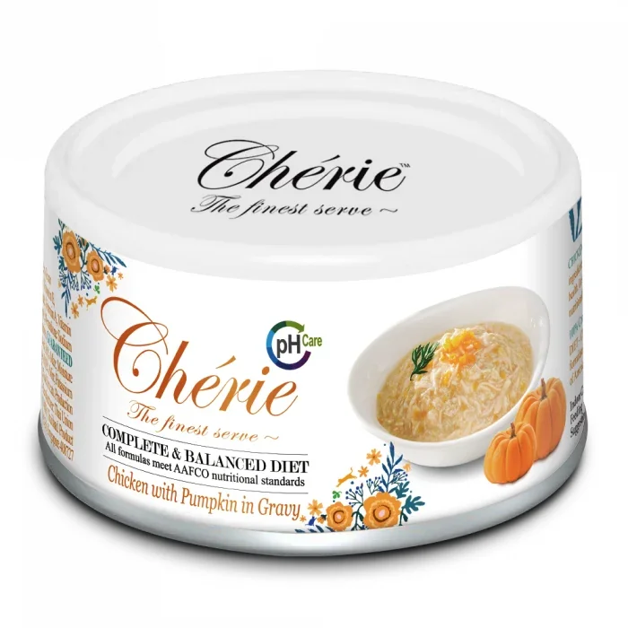 Cherie Adult Urinary Cat Pui in Sos de Dovleac 80 g