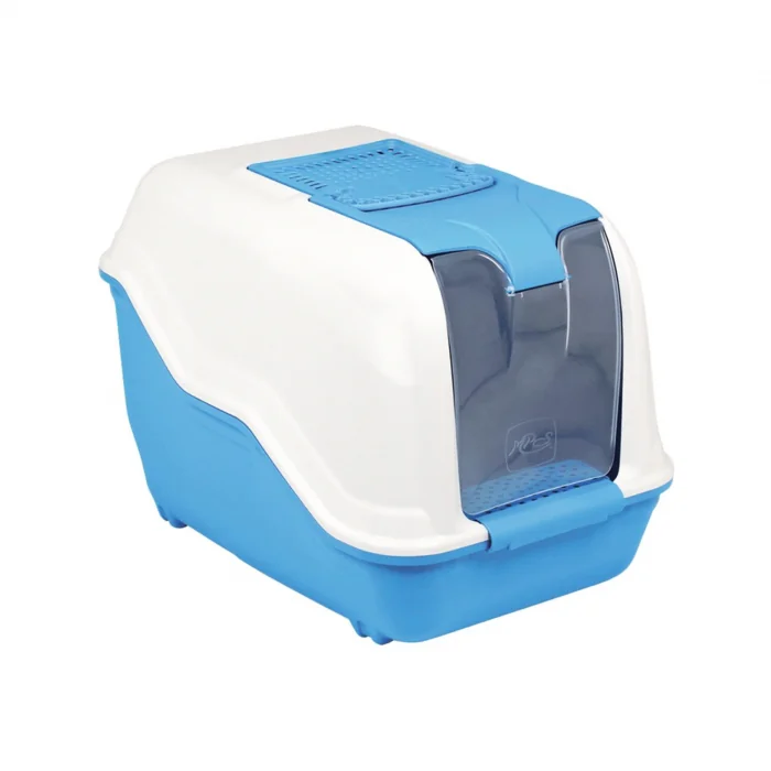Litiera pentru pisici MPS Litiera Netta Maxi Albastru 65x45x48cm