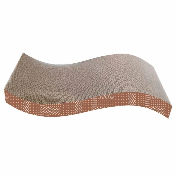 Carton de zgariat pentru pisici, Agility, 38.1 A 20.95 A 6.99 cm PCUD133, Maro