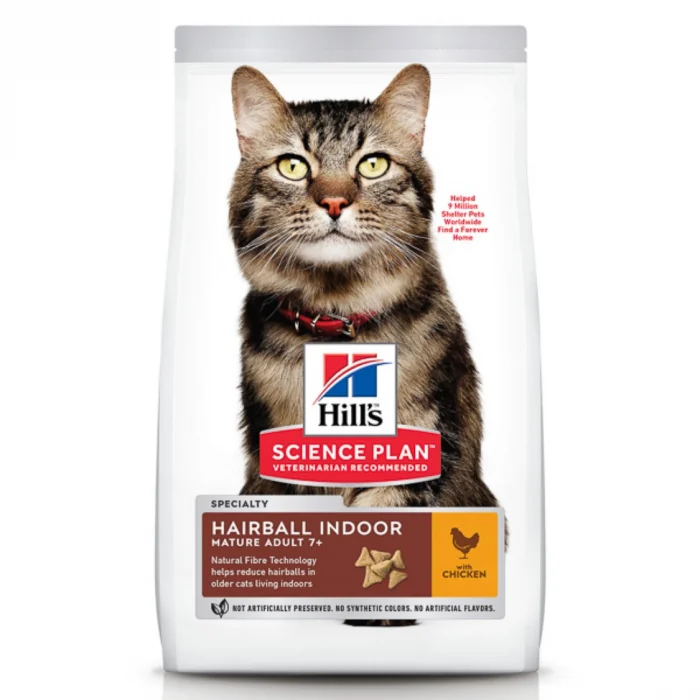 Hill s SP Feline Mature Hairball and Indoor Chicken 1.5 kg