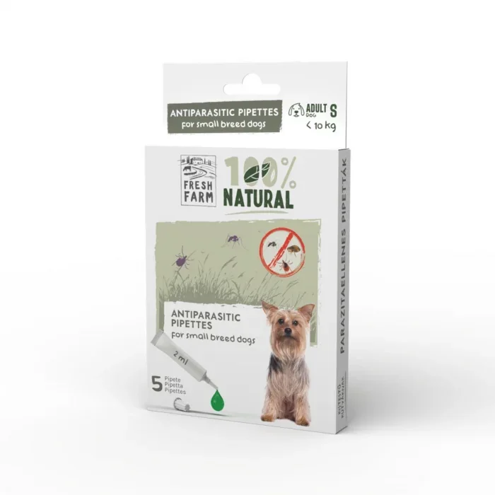 Fresh farm spot on antiparzitar pentru caini adulti S, 5x2ml, 10 kg