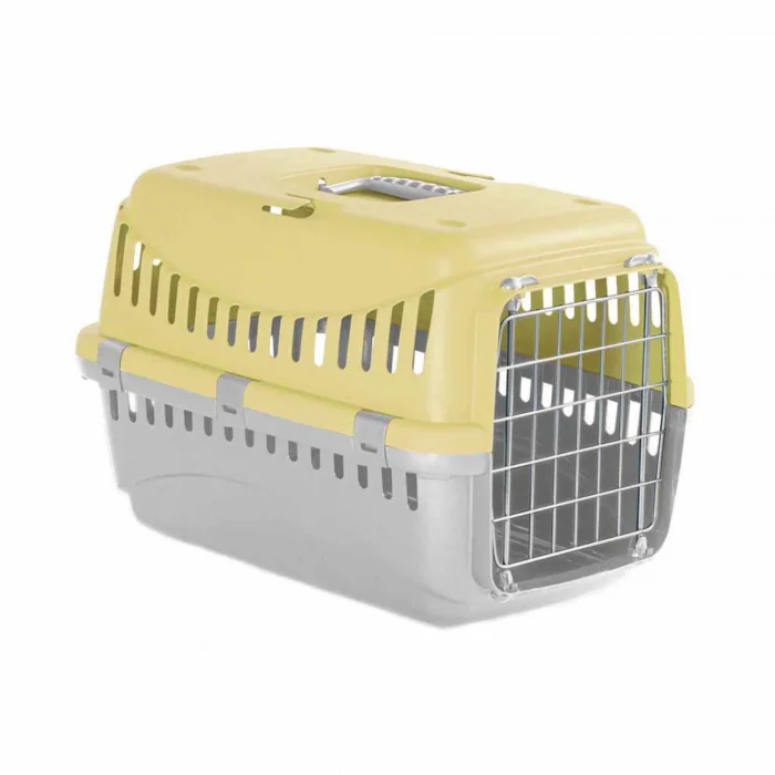 Cusca transport animale MPB GIPSY S, 46x31x32 cm, usa metal, Galben