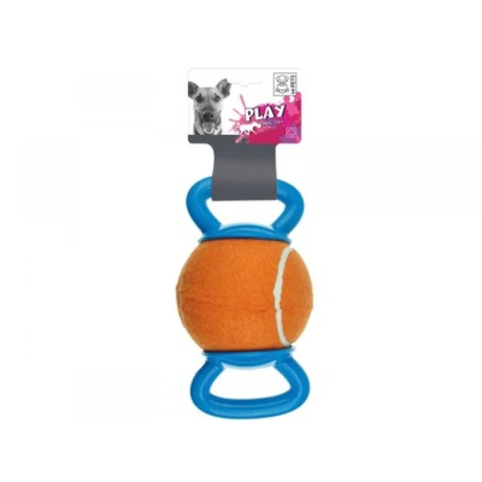 Jucarie pentru caini HANDY Ball M-PETS, albastru  orange, 23,5x12,7x12,7 cm