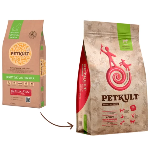 Petkult Medium Adult Sensitive MielOrez 3 kg