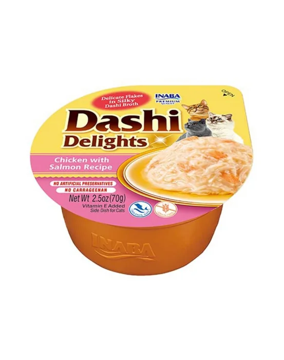 Hrana Umeda fara cereale, Ciao Dashi Delights pentru pisici cu Ton si Somon 70 g
