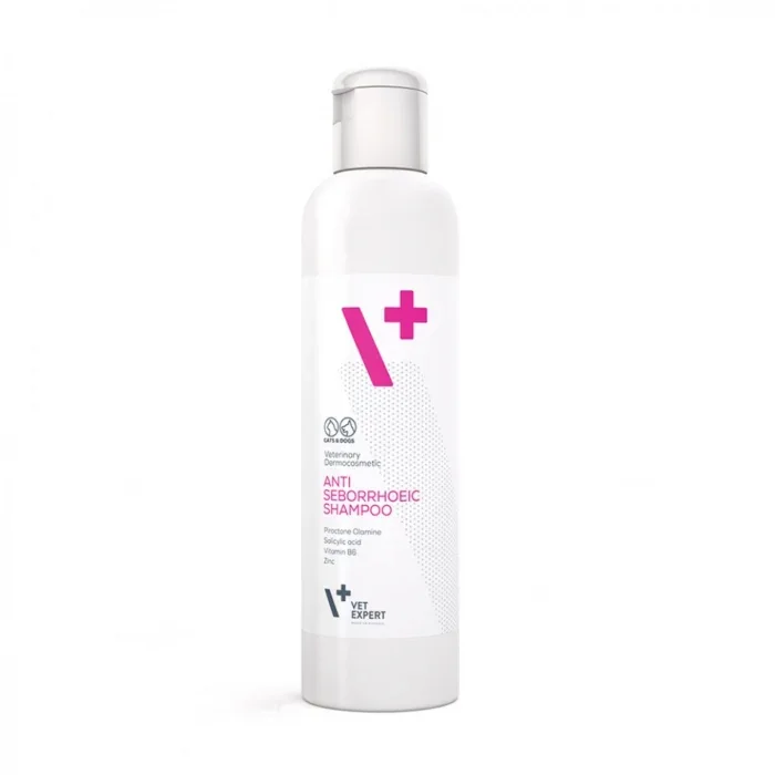 VetExpert Sampon AntiSeboreic pentru caini si pisici, 250 ml